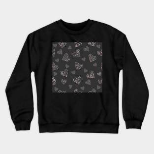 Heart Pattern Crewneck Sweatshirt